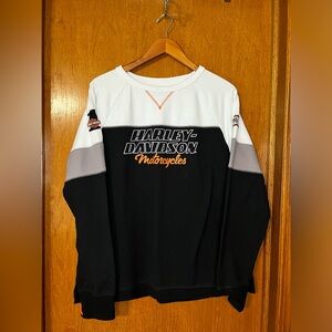 Harley-Davidson Black and White Women's Top